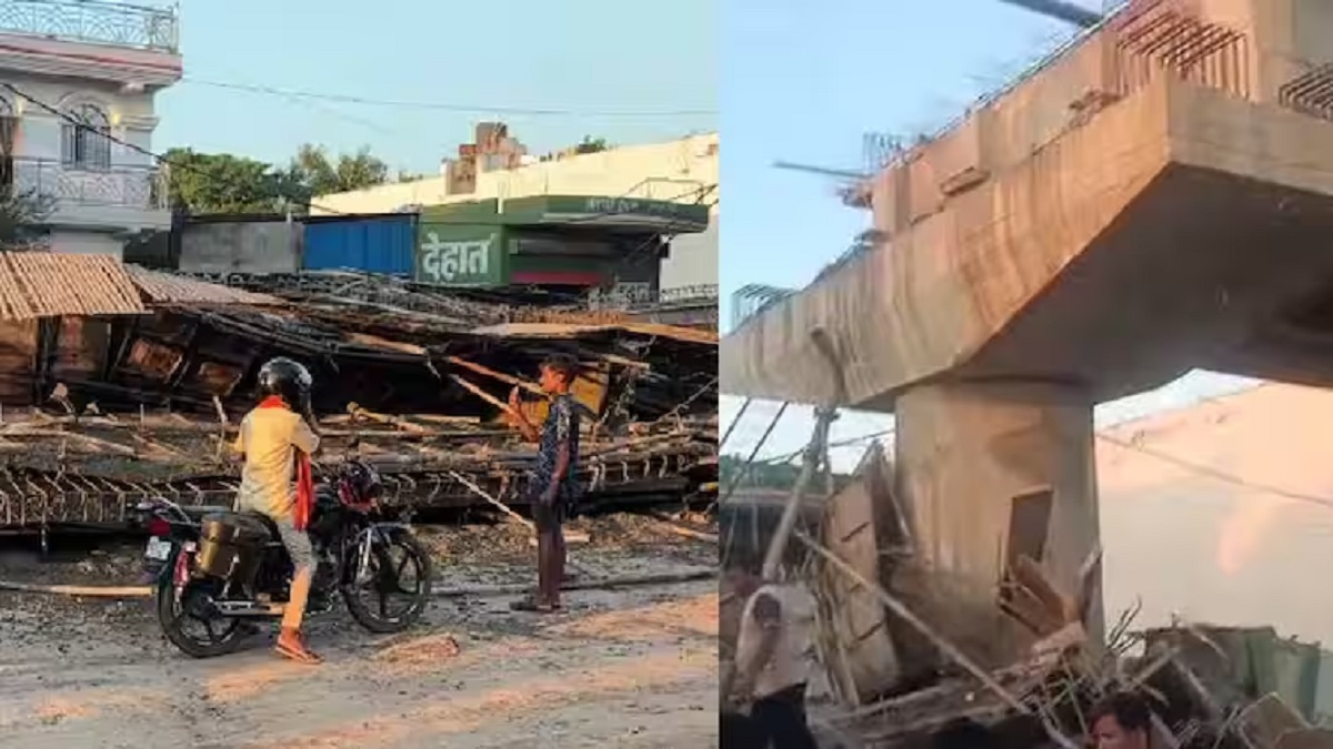 नालंदा में बड़ा हादसा, निर्माणाधीन रेलवे ओवरब्रिज का स्ट्रक्चर ढहा, कई मजदूर घायल