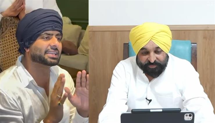 पंजाब में बाढ़ : सीएम भगवंत मान ने अस्पताल से की मशहूर गायक मंकिरत औलख से वीडियो कॉन्फ्रेंसिंग के जरिए बात, राहत कार्यों की सराहना