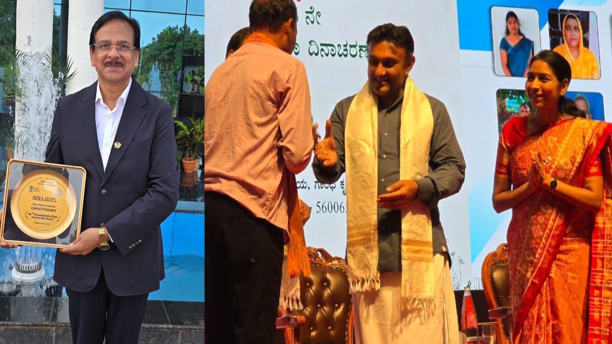 छत्तीसगढ़ को मिला ‘बेस्ट सेरीकल्चर स्टेट’ का राष्ट्रीय पुरस्कार, रेशम उत्पादन में उत्कृष्टता के लिए मिली सराहना