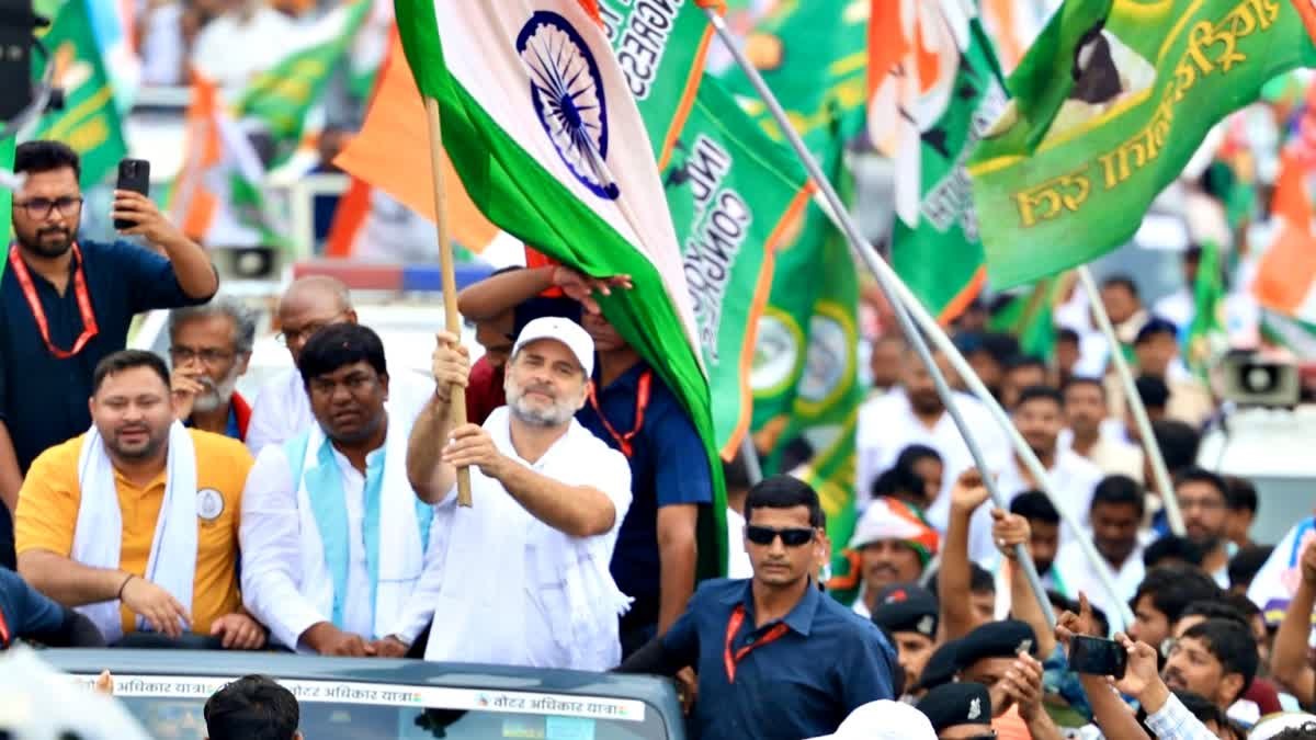 ‘करारा जवाब मिलेगा’, गांधी मैदान से निकली वोटर अधिकार यात्रा, समापन समारोह में शामिल होने पहुंचे INDIA गठबंधन के कई दिग्गज नेता