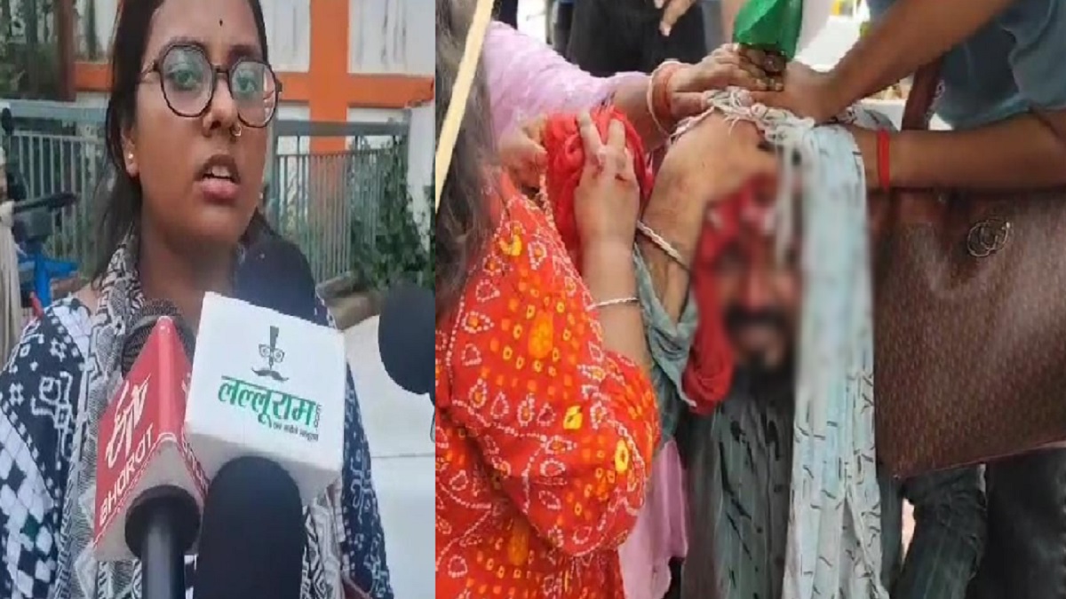 बीजेपी कार्यालय के बाहर भारी बवाल, प्रदर्शन कर रहे संविदाकर्मियों पर पुलिस ने बरसाई लाठियां, एक का सिर फटा
