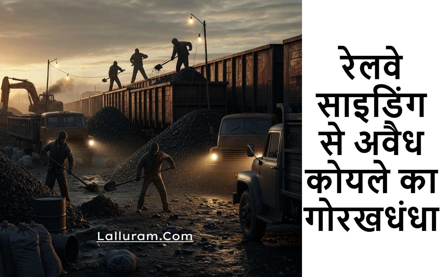 IG साहब!  रेलवे साइडिंग से अवैध कोयले का गोरखधंधा, होगी कार्रवाई ?