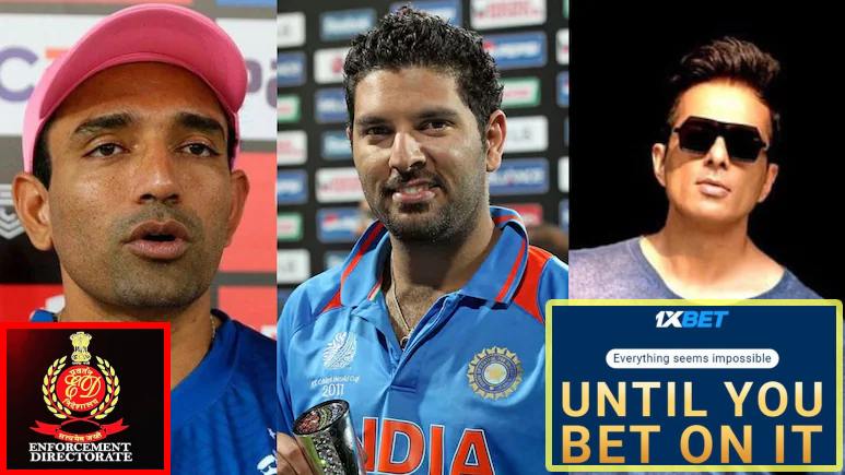 अवैध बेटिंग ऐप 1xBet केस में ED का शिकंजा : युवराज सिंह और रॉबिन उथप्पा को समन, सोनू सूद भी पूछताछ के लिए बुलाए गए