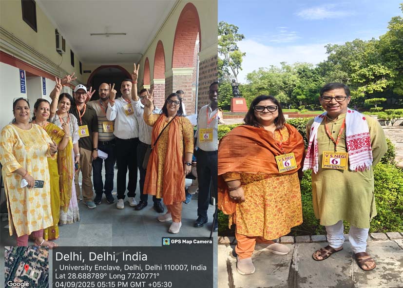दिल्ली विश्वविद्यालय शिक्षक संघ चुनाव: NDTF के प्रो. वी.एस. नेगी बने अध्यक्ष,कार्यकारिणी के नतीजे भी घोषित