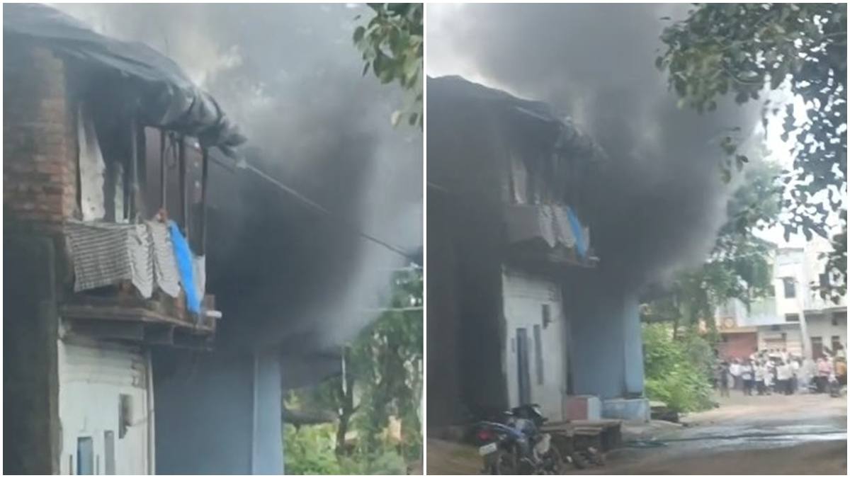 LPG गैस लीकेज से घर में लगी भीषण आग: लाखों का नुकसान, घर के नीचे रखी कार भी हुई जलकर स्वाहा
