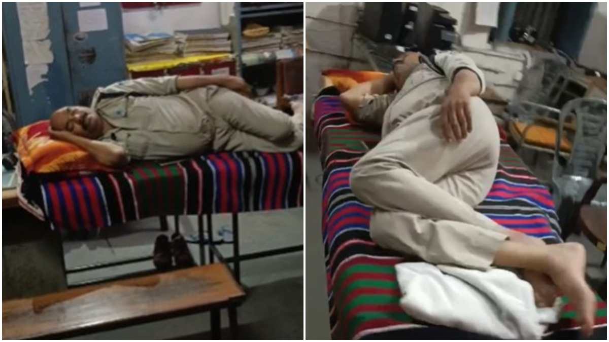 काम नहीं आराम हो रहा है…ड्यूटी के दौरान थाने में सोते मिले ASI, सोशल मीडिया पर Video वायरल   