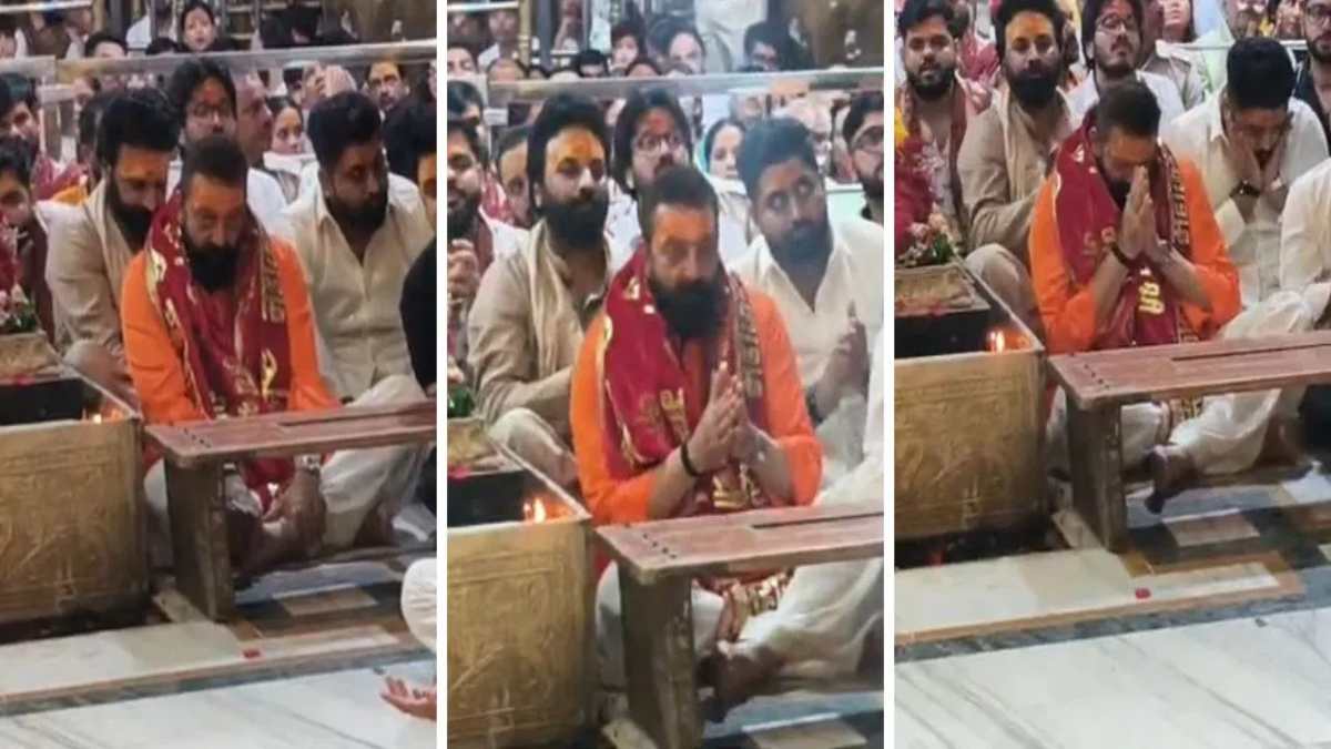 बाबा महाकाल की शरण में पहुंचे एक्टर संजय दत्त: भस्म आरती में हुए शामिल, नंदी हॉल में बैठकर लगाया ध्यान 