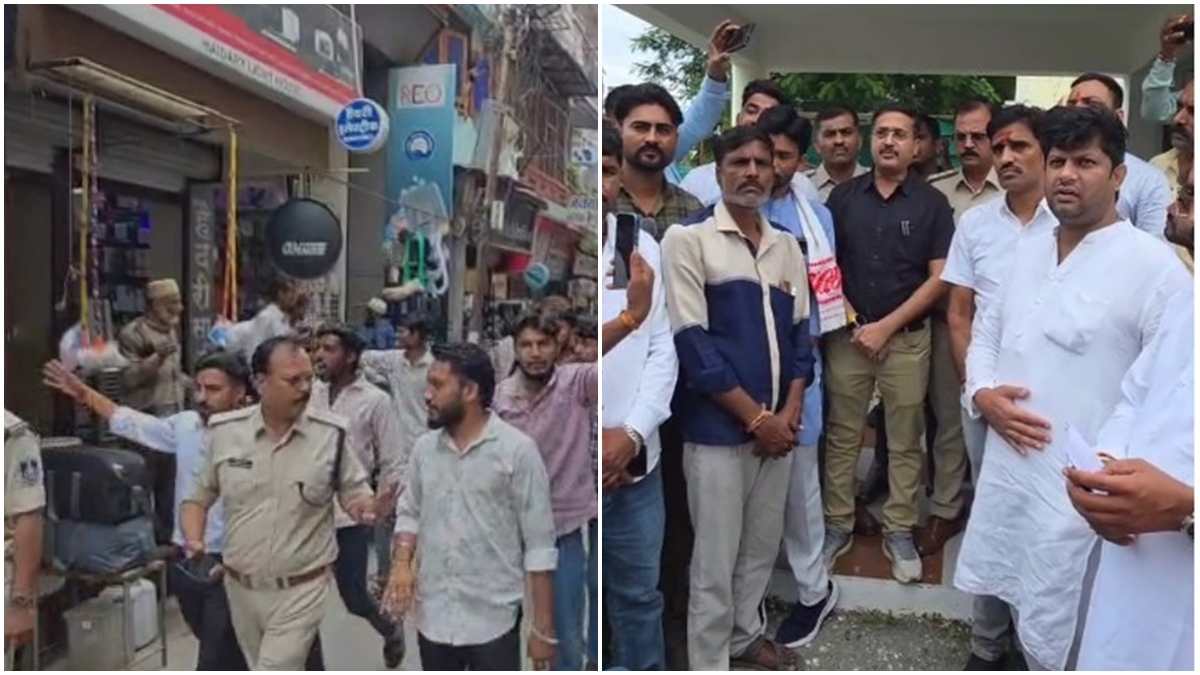 युवती की संदिग्ध मौत पर बवाल: लव जिहाद से जोड़कर हिंदू संगठनों का थाने पर प्रदर्शन, कार्रवाई की मांग 