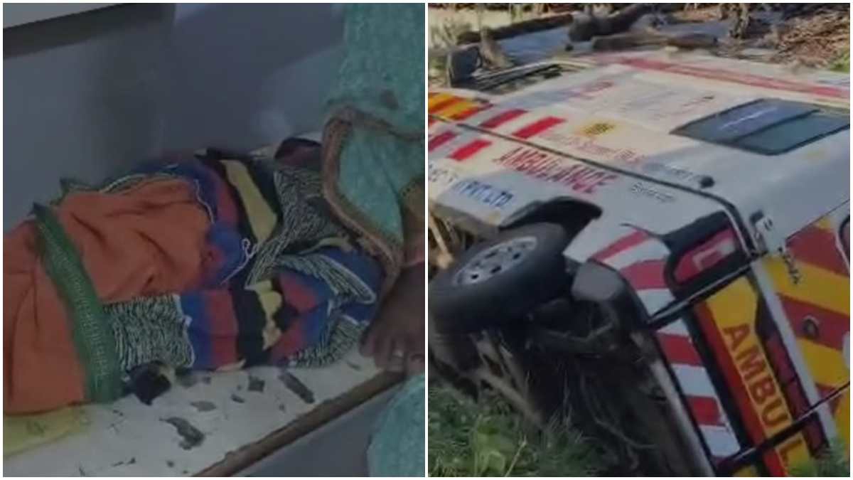 गर्भवती को अस्पताल ले जा रही जननी 108 पलटी, हादसे में नवजात की मौत, महिला समेत तीन घायल