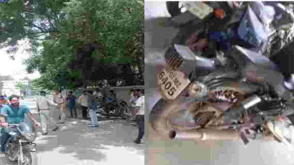 बुलेट से पटाखे की आवाज निकालने वालों की क्लासः ट्रैफिक पुलिस ने बनाया चालान, बाइक को पहुंचाया थाने