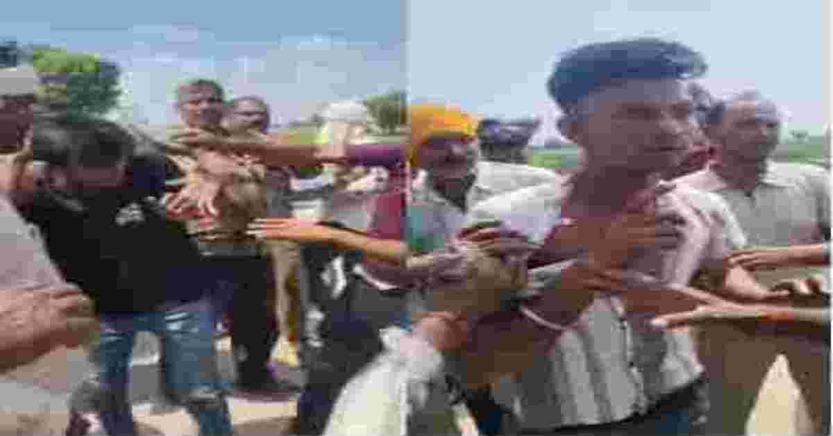 बच्चा चोर समझकर कार सवार 2 युवकों काे ग्रामीणों ने जमकर पीटाः मारपीट का वीडियो वायरल