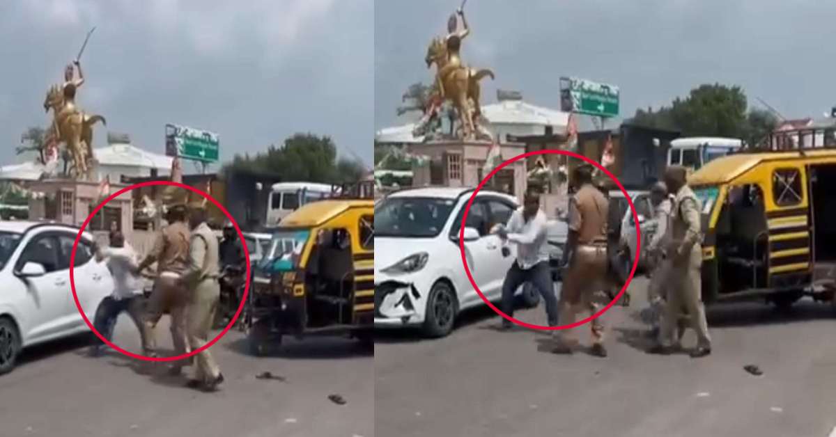अरे-अरे… बीच चौराहे पर नशे में धुत युवक ने ट्रैफिक पुलिसकर्मियों से की मारपीट, गुंडई का VIDEO वायरल