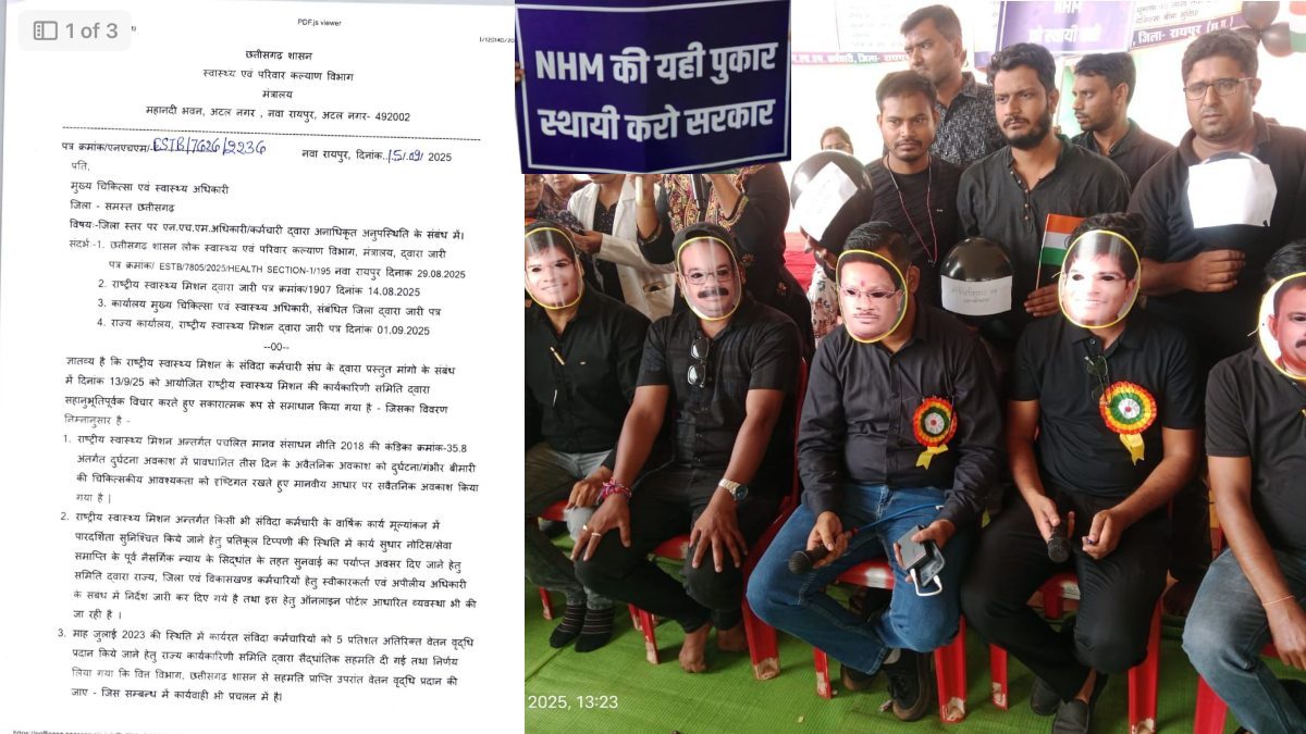 बड़ी खबर : हड़ताल पर अड़े NHM कर्मचारियों के लिए सरकार का कड़ा निर्देश, काम पर नहीं लौटे तो होंगे बर्खास्त, नए सिरे से खाली पदों पर होगी भर्ती