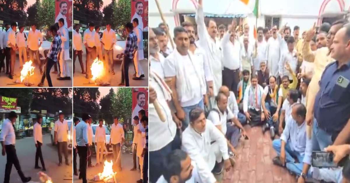 बुरे फंस गए कांग्रेसी! मंत्री दिनेश प्रताप सिंह का पुतला फूंकना पड़ा मंहगा, भाजपा कार्यकर्ता की एक शिकायत और…