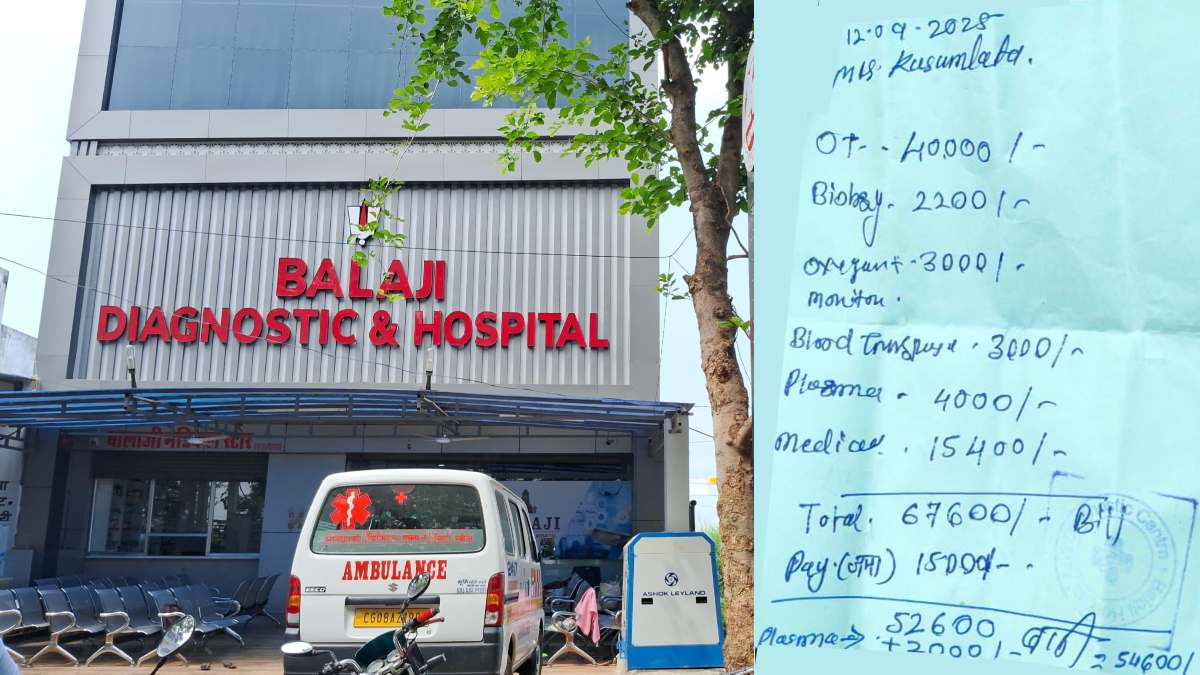 CG NEWS: बालाजी डायग्नोस्टिक सेंटर पर लगा आरोप, ऑपरेशन के बाद महिला की हालत गंभीर