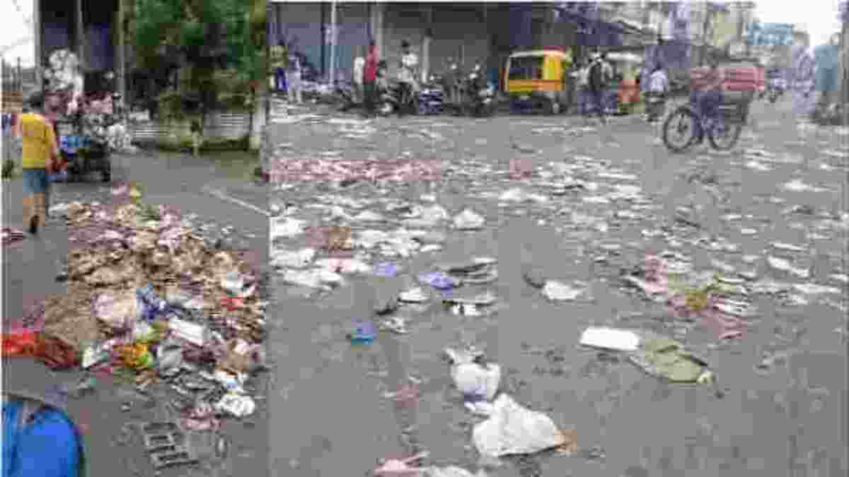 सफाई कर्मियों को 4 महीने से वेतन के लालेः गुस्साए कर्मचारियों ने 2 किमी तक सड़क पर फैलाया कचरा