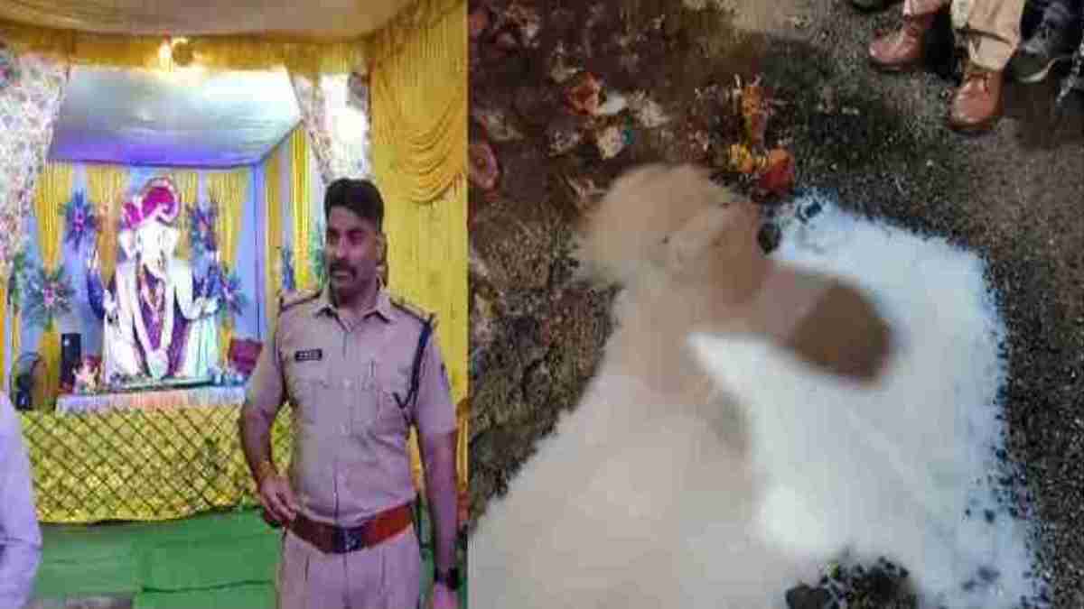 चमत्कार या कुछ औरः गणेश पंडाल के सामने से अचानक बहने लगी दूध की धारा, लगी लोगों की भीड़