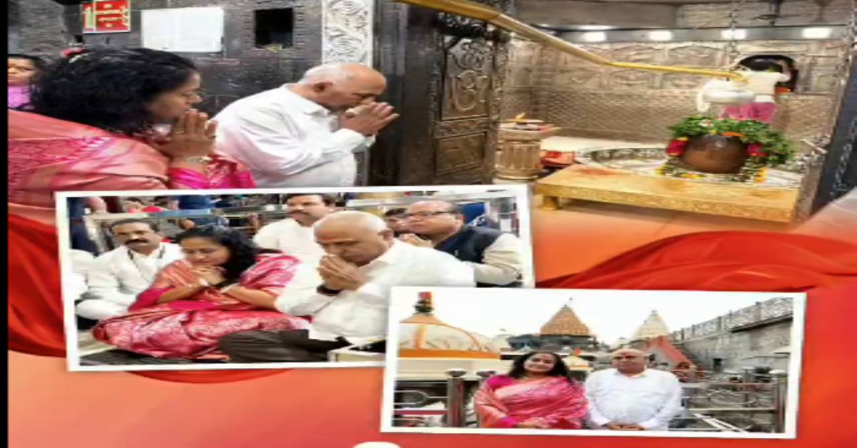 बीजेपी अध्यक्ष ने जन्मदिन पर महाकाल मंदिर में टेका माथा: हेमंत खंडेलवाल ने पत्नी संग किए दर्शन, भगवान महाकालेश्वर से मांगा आशीर्वाद