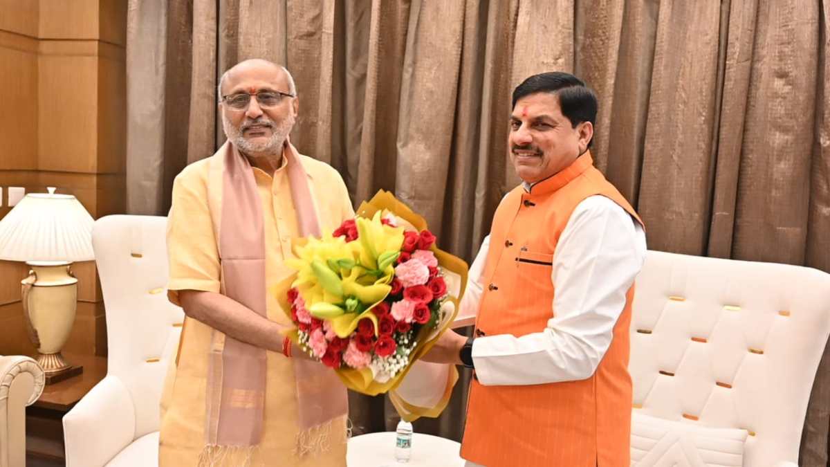 मुख्यमंत्री डॉ. मोहन यादव ने दिल्ली में नवनिर्वाचित उपराष्ट्रपति सी.पी. राधाकृष्णन से की सौजन्य मुलाकात, पुष्पगुच्छ भेंट कर दी बधाई