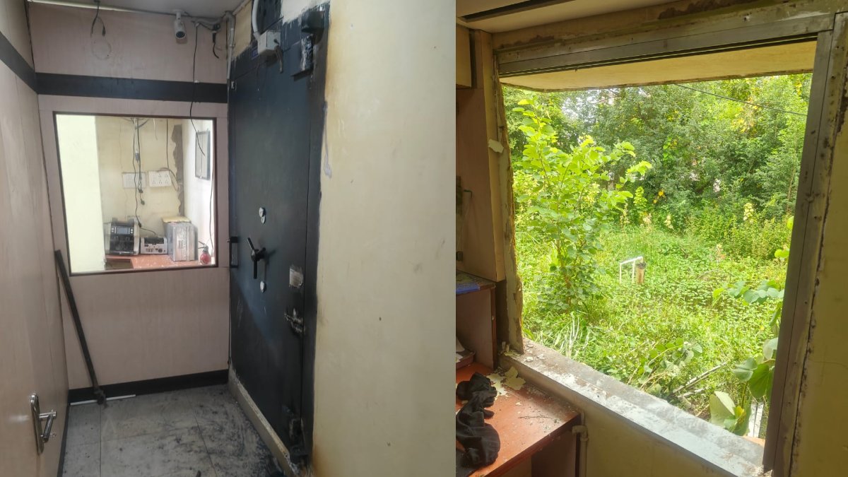 Crime News : रायपुर के इस बैंक में डकैती की कोशिश, गैस कटर लेकर घुसे चोर