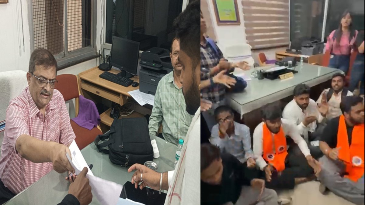 Raipur News : साइंस कॉलेज में खराब रिजल्ट के बाद छात्रों का हंगामा, प्रिंसिपल दफ्तर में नारेबाजी करते हुए किया प्रदर्शन