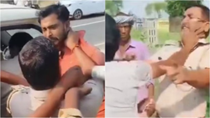 Rajasthan News: दौसा में जयपुर नेशनल हाईवे पर ट्रक चालकों और आरटीओ इंस्पेक्टर के बीच हाथापाई, अवैध वसूली का आरोप
