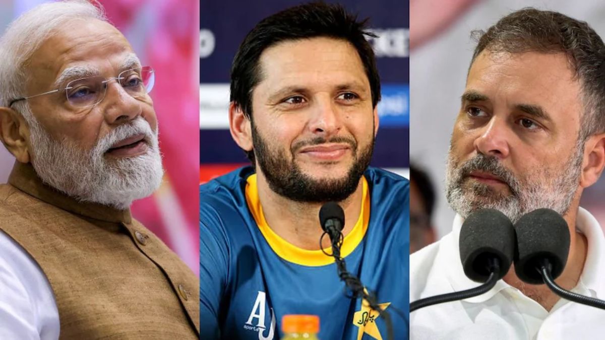शाहिद अफरीदी ने राहुल गांधी की तारीफ की; पाकिस्तानी क्रिकेटर्स की इंटरनेशनल बेइज्जती पर मोदी सरकार पर निकाली खीज, Shahid Afridi आखिर ये कौन-सा खेल खेल रहा? Watch Video