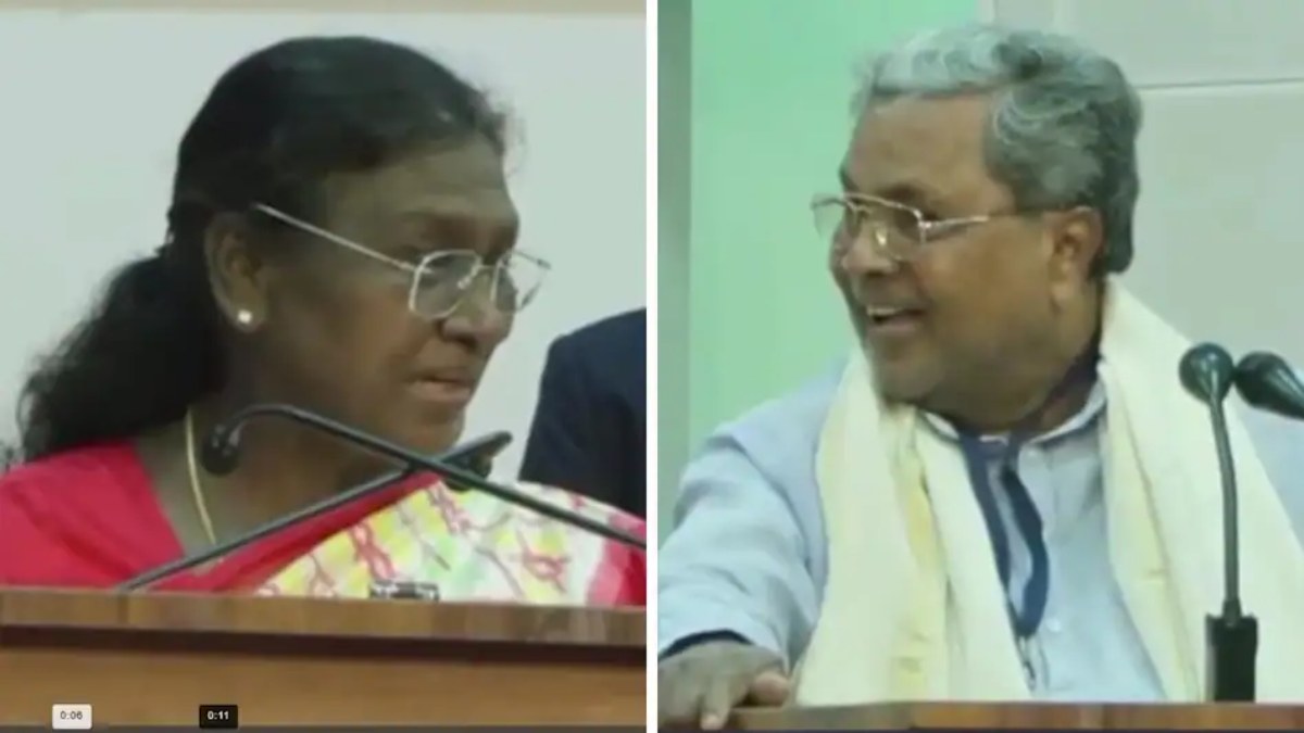 CM सिद्धारमैया ने राष्ट्रपति से पूछा- क्या आपको कन्नड़ आती है? द्रौपदी मुर्मू का जवाब सुनकर तालियों की गड़गड़ाहट से गूंज उठा हॉल, देखें वीडियो
