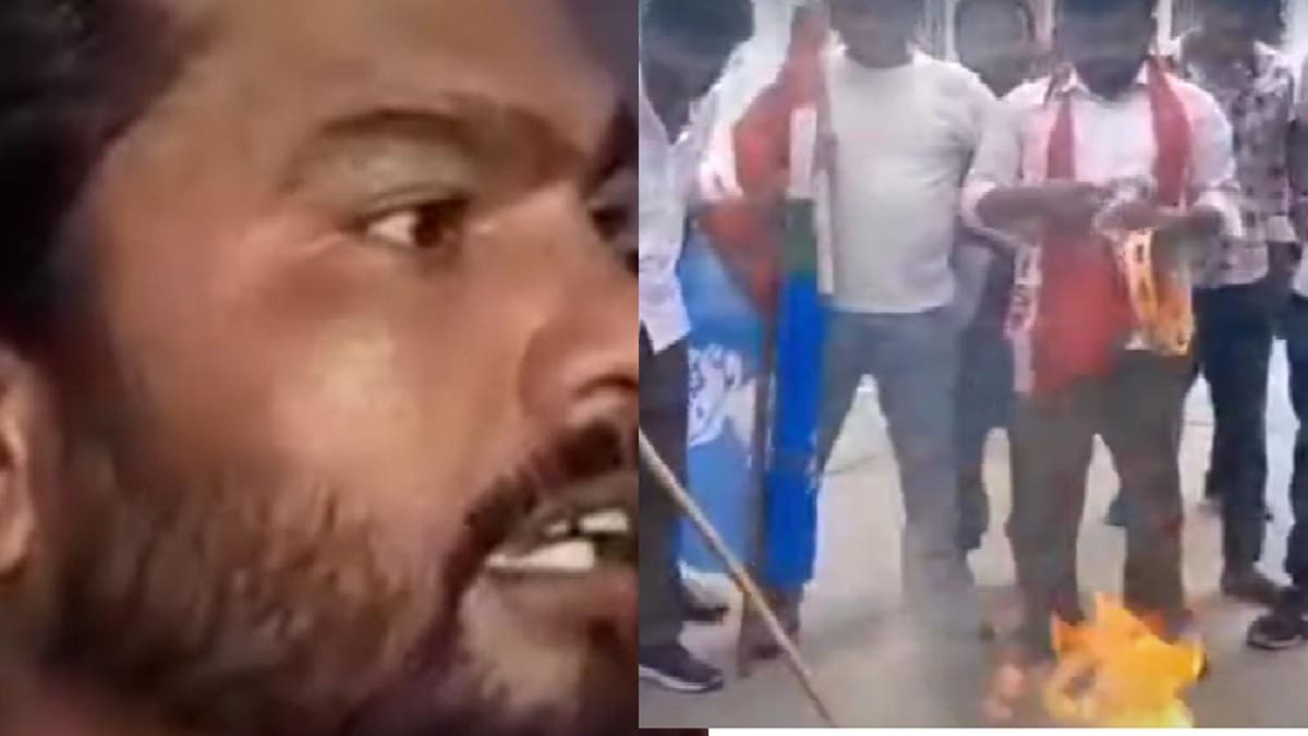 बिहार विश्वविद्यालय में अनियमितताओं को लेकर छात्रों का हंगामा, कुलपति का पुतला दहन