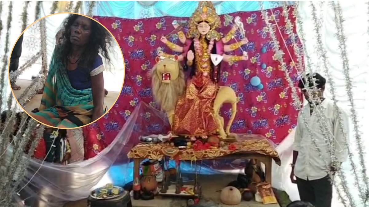 महिला ने देवी मां को जीभ काटकर चढ़ाई, 6 घंटे बाद वापस जुड़ने का दावा! पोते के ठीक होने की मांगी थी मन्नत