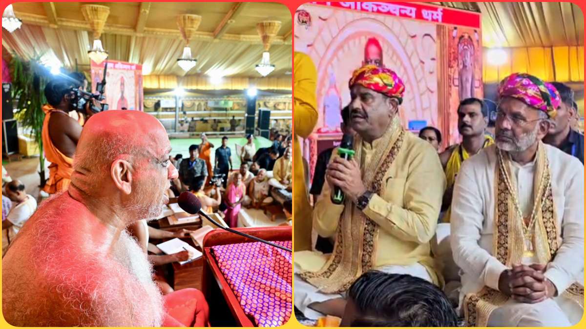 Jain Chaturmas: भारी बारिश के बीच MP पहुंचे लोकसभा अध्यक्ष ओम बिरला, मुनि श्री सुधा सागर जी महाराज का लिया आशीर्वाद, कहा- मुनि श्री एक चलते-फिरते तीर्थ हैं