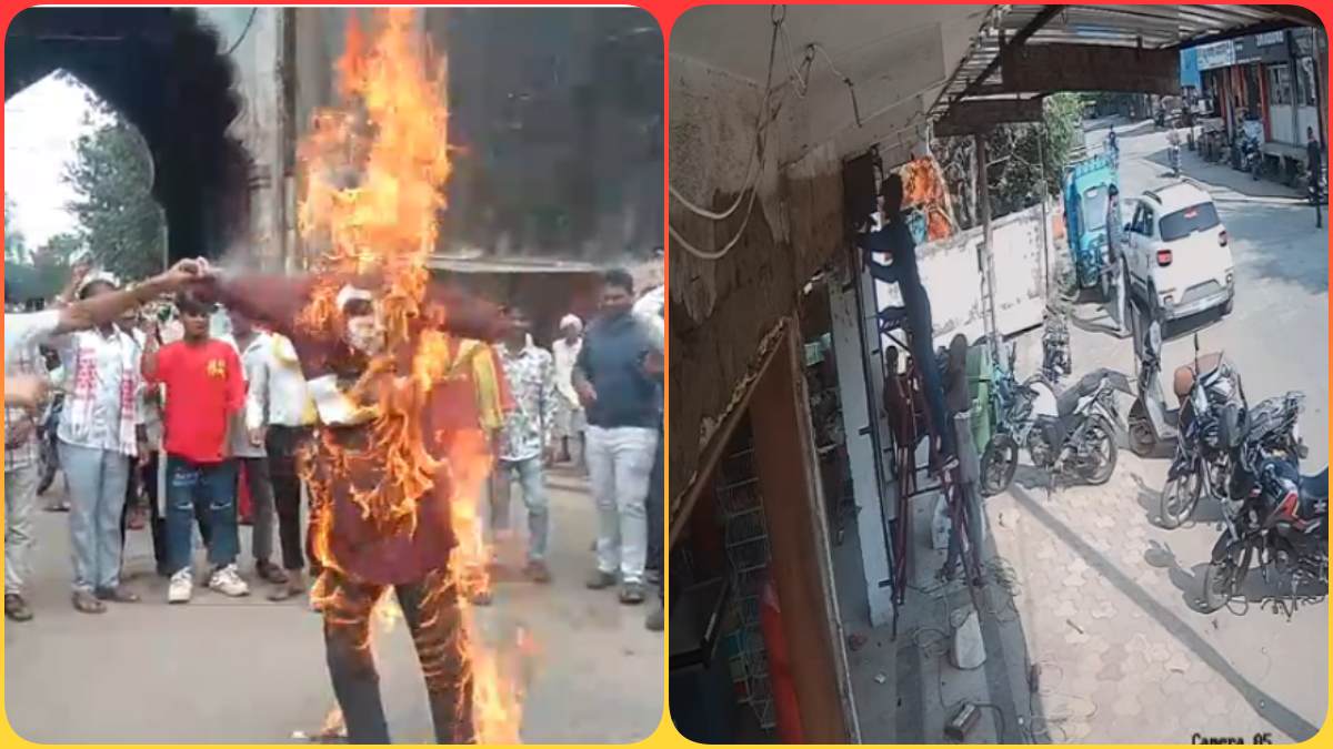 ‘डर्टी कांड’ वाले BJP नेता का विरोध, कांग्रेस ने फूंका पुतला, कहा- बेटी पढ़ाओ बेटी बचाओ का नारा देते हैं और उधर…