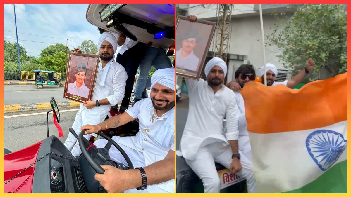शहीद-ए-आज़म भगत सिंह जयंती पर निकली विशाल तिरंगा यात्रा, नवलखा चौराहे का नाम बदलने की रखी मांग