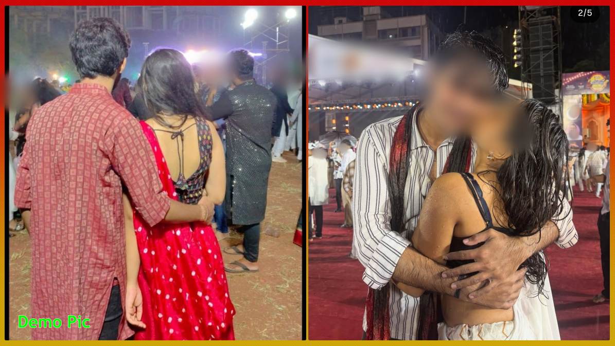 गरबा पंडाल में साधुओं का छापा: कहा- धर्म से खिलवाड़…उड़ा रहे मजाक, अब सिखाया जाएगा सबक