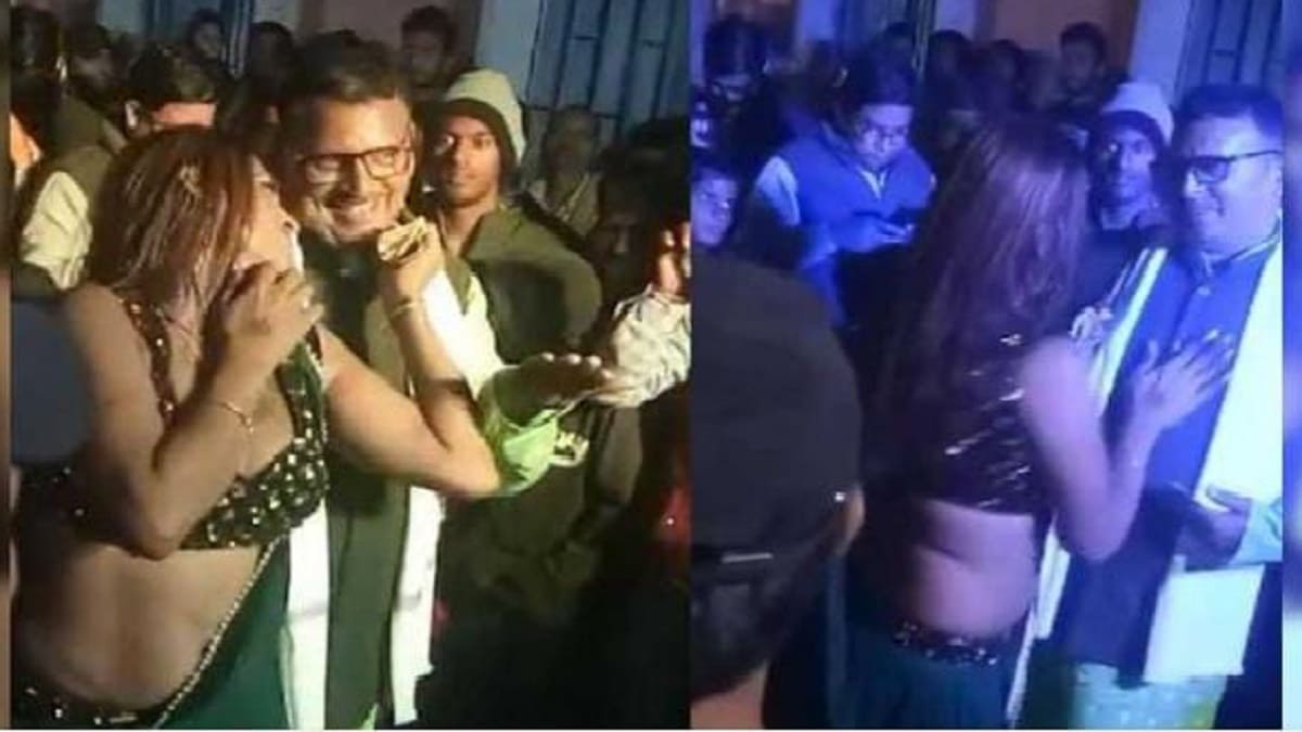 शिक्षा जगत को शर्मसार करने वाला वीडियो आया सामने, नर्तकी के साथ हेड मास्टर साहब ने लगाया ठुमका, विभाग ने धारण किया मौन