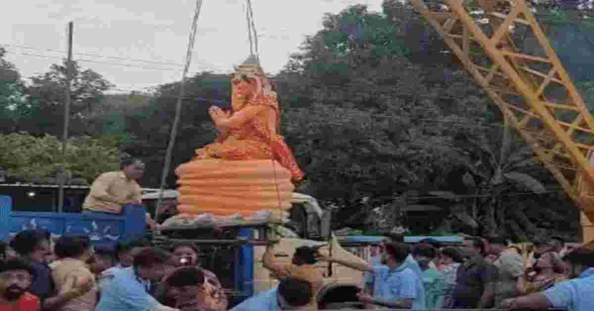 गणेश प्रतिमा का विसर्जन धूमधाम से जारीः वस्त्रों से बनेंगे बैग, सुगंधित फूलों से बनेगी अगरबत्तियां, मालाओं का उपयोग खाद बनाने में, बांस से बनेंगे ट्री गार्ड