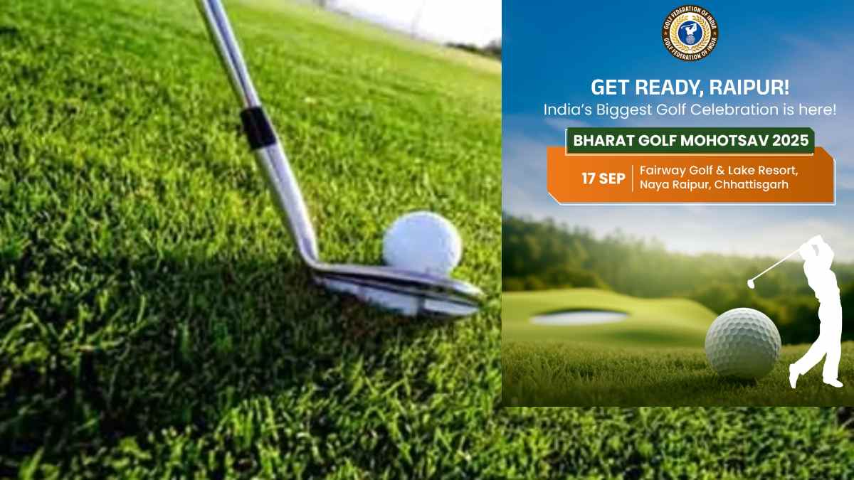 रायपुर में 17 से भारत गोल्फ महोत्सव : देशभर के खिलाड़ी लेंगे हिस्सा, युवाओं को अनुशासन और राष्ट्र सेवा का संदेश देंगे पूर्व सैनिक