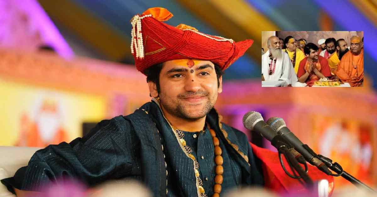 वृंदावन पहुंचे पं. धीरेन्द्र कृष्ण शास्त्री, बागेश्वर-बांकेबिहारी मिलन सनातन हिन्दू एकता पदयात्रा की घोषणा