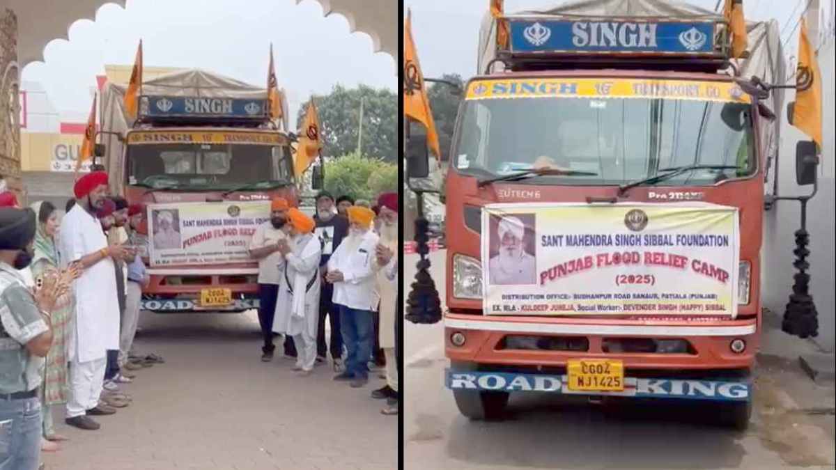 रायपुर से पंजाब बाढ़ पीड़ितों की मदद : पूर्व विधायक जुनेजा और सिब्बल ने भेजी एक ट्रक राहत सामग्री