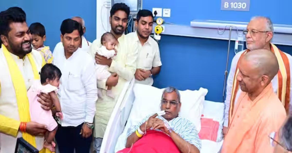 राजभर से मिलने अस्पताल पहुंचे सीएम योगी, ब्रेन स्ट्रोक के चलते भर्ती हैं सुभासपा के राष्ट्रीय अध्यक्ष