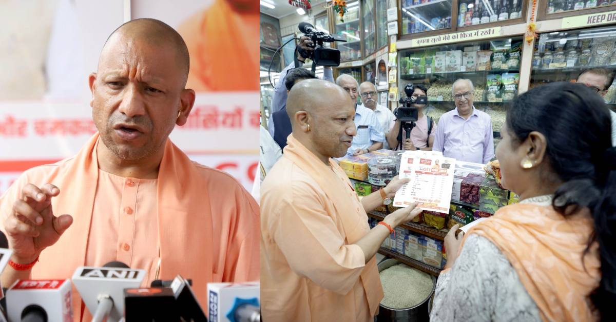 हजरतगंज बाजार में व्यापारियों और ग्राहकों से मिले सीएम योगी, कहा- GST रिफॉर्म से यूपी के व्यापारियों और ग्राहकों को हुआ सबसे ज्यादा लाभ