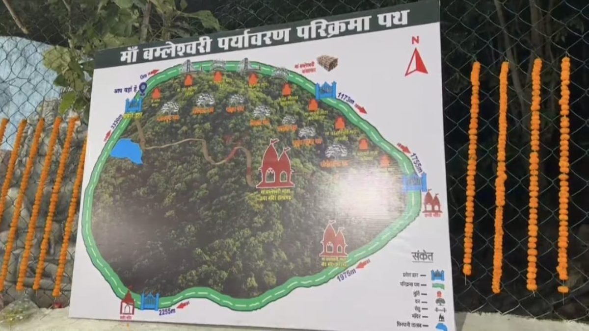 डोंगरगढ़ में दस साल बाद तैयार हुआ मां बम्लेश्वरी परिक्रमा पथ, उद्घाटन पर उठे सवाल