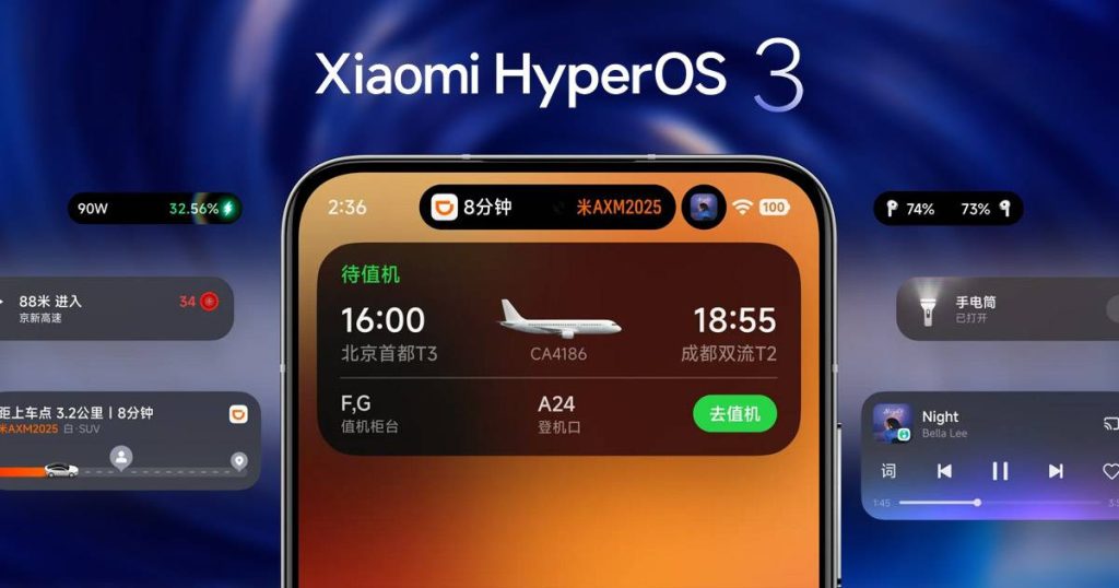 Xiaomi HyperOS 3 Android 16 Update