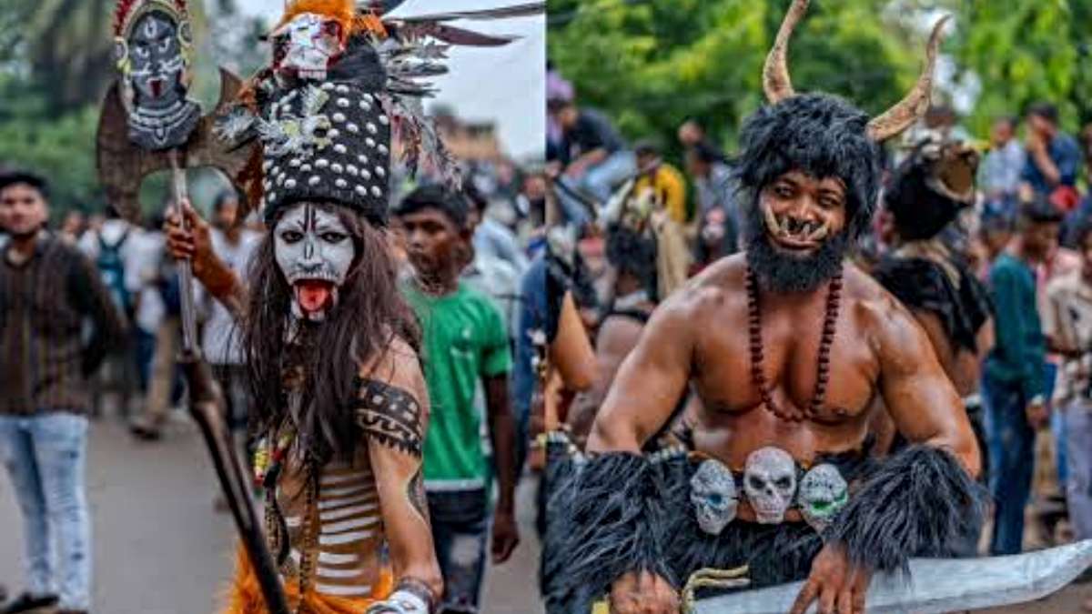 महाअष्टमी पर भवानीपटना में गूंजी जयकारे, मां मणिकेश्वरी की छतर यात्रा में दी गई सामूहिक बलि