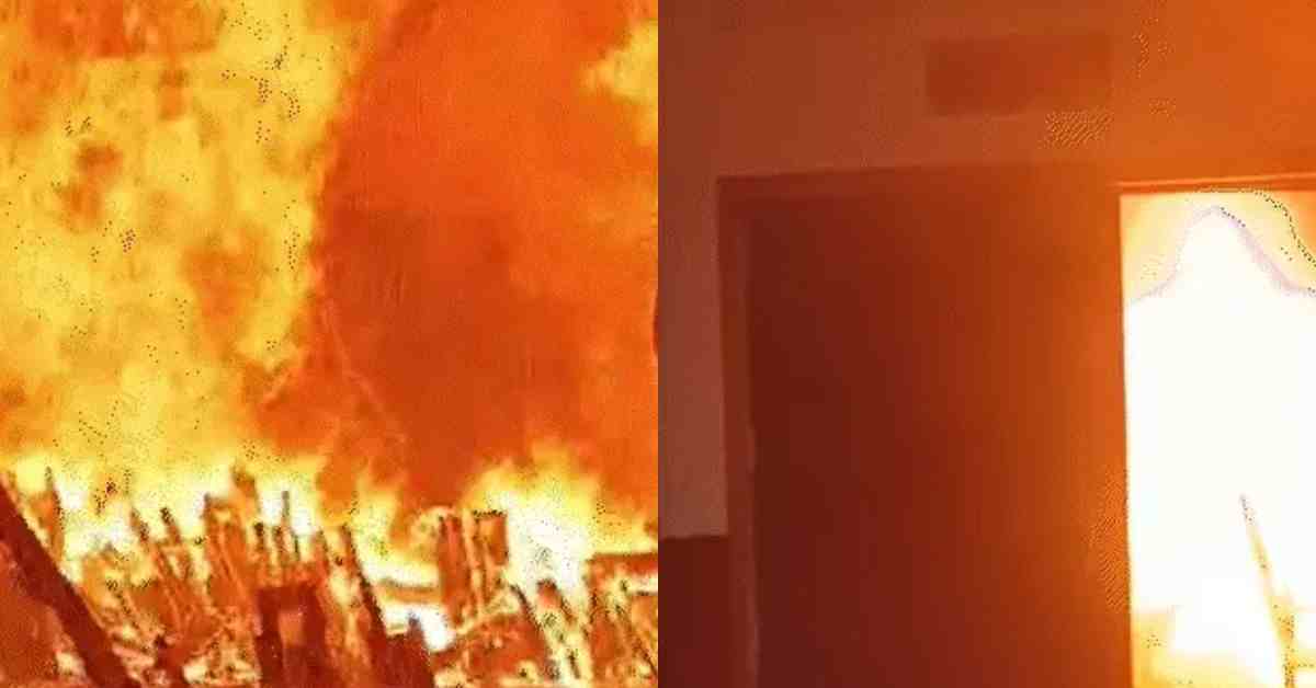 सरस्वती टॉकीज में लगी भीषण आग: पूरा थियेटर जलकर खाक, लोग घर छोड़कर भागे