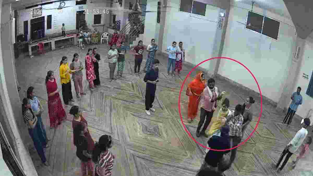 गरबा की प्रैक्टिस कर रही युवती का अपहरणः बंदूक लहराकर उठा ले गए बदमाश, वारदात CCTV में कैद