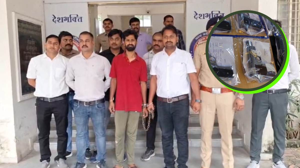 इंदौर में पकड़ाया हथियारों का जखीरा: ग्वालियर में सप्लाई करने जा रहा तस्कर पकड़ाया, 9 देसी पिस्टल समेत 15 मैगजीन जब्त