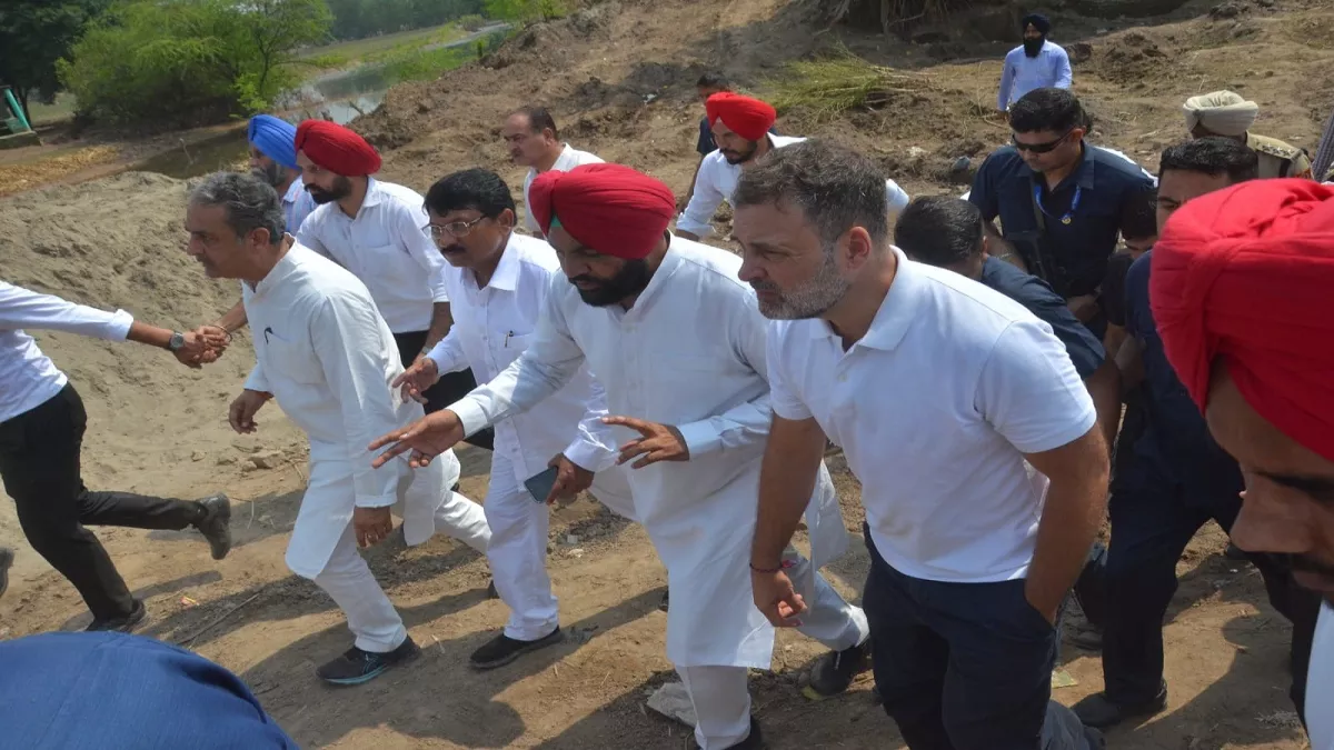 राहुल गांधी का पंजाब दौरा : बाढ़ प्रभावितों से मिलेंगे, केंद्र से विशेष राहत पैकेज की मांग