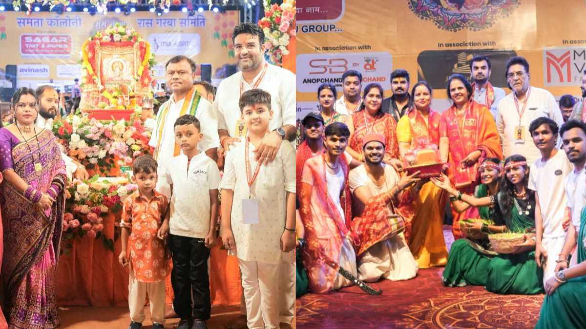 समता कॉलोनी रास गरबा समिति का छठवां दिन धूमधाम से संपन्न, देवी-देवताओं के अवतारों में पहुंचे श्रद्धालु, PCC चीफ बैज और महापौर मीनल चौबे के हाथों विजेताओं को किया गया सम्मानित