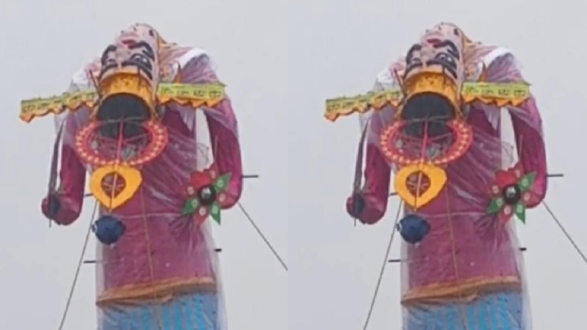 बड़ी खबर: पटना में रावण दहन पर संकट! गांधी मैदान में लंकापति का सिर टूटा, कुंभकरण-मेघनाद को भी पहुंचा नुकसान